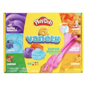 Hasbro Play-Doh 6 Variety 6 Cans 510 g (18 oz) miniatura 1