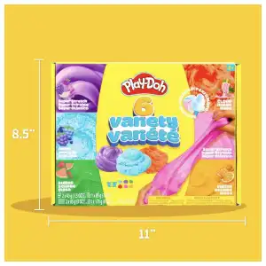 Hasbro Play-Doh 6 Variety 6 Cans 510 g (18 oz) miniatura 6