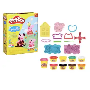 Hasbro Play-Doh Peppa Pig Stylin' Set 9 Cans 284 g (10 oz) miniatura 1