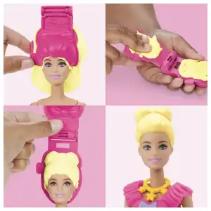 Hasbro Play-Doh Barbie Ruffles & Bows 3 Cans 183.5 g (6.49 oz) miniatura 5