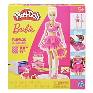 Hasbro Play-Doh Barbie Ruffles & Bows 3 Cans 183.5 g (6.49 oz) miniatura 2