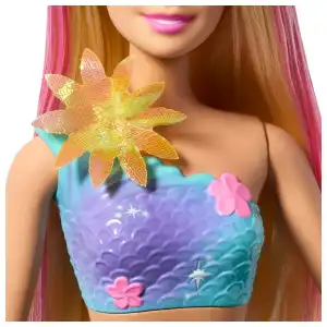 Mattel Barbie Flower Magic Mermaid Doll & Accessories (29 cm) miniatura 3