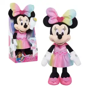 Just Play Disney Junior Minnie Sparkle & Sing Minnie Mouse Plush (38 cm) miniatura 1