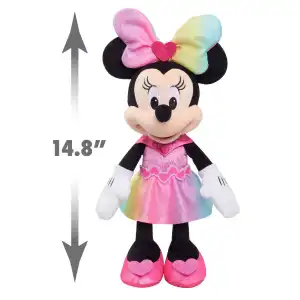 Just Play Disney Junior Minnie Sparkle & Sing Minnie Mouse Plush (38 cm) miniatura 4