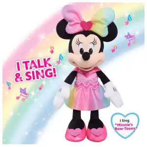 Just Play Disney Junior Minnie Sparkle & Sing Minnie Mouse Plush (38 cm) miniatura 6