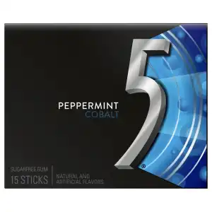 Wrigley’s 5 Sugarfree Chewing Gum Peppermint Cobalt 15 Pcs miniatura 1