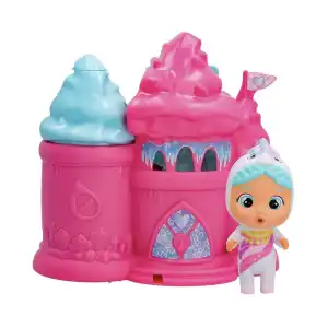 IMC Toys Cry Babies Magic Tears Icy World Elodie’s Crystal Castle 9+ Surprises (13 cm) miniatura 1