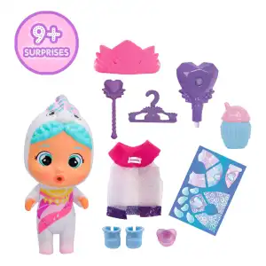 IMC Toys Cry Babies Magic Tears Icy World Elodie’s Crystal Castle 9+ Surprises (13 cm) miniatura 3